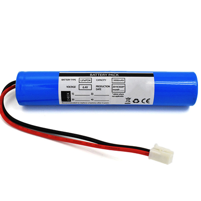 Tipo de bastón Baterías LiFePO4 3000mAh 6.4 Voltios Uso de iluminación solar de emergencia