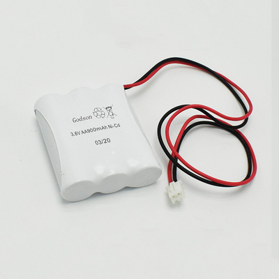 Iluminación de emergencia lado a lado Tipo Ni-Cd Batería AA900mAh 3.6V