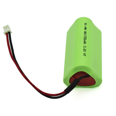 OEM PVC 3.6V Ni-Mh AA1700mAh Batería recargable de alta temperatura