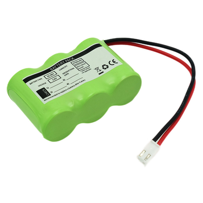 3S1P lado a lado Tipo 3.6V Ni-Mh C4700mAh Batería recargable de alta temperatura OEM PVC