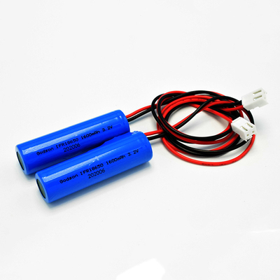 Tipo único IFR 18650*1 Célula con PCM 1.6Ah 3.2V LiFePO4 Baterías cilíndricas