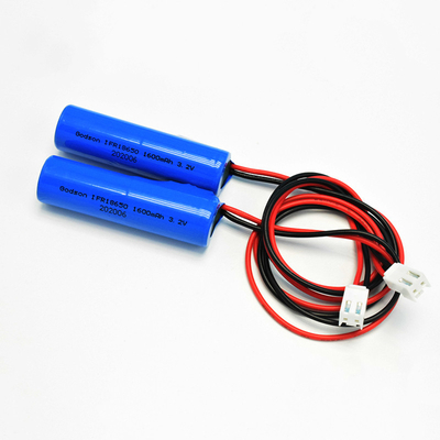 Tipo único IFR 18650*1 Célula con PCM 1.6Ah 3.2V LiFePO4 Baterías cilíndricas