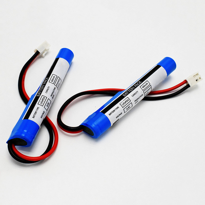 Tipo de bastón de PVC IFR 18650*2 Célula en serie con módulo de control de protección 0.6Ah 6.4V LiFePO4 Baterías cilíndricas
