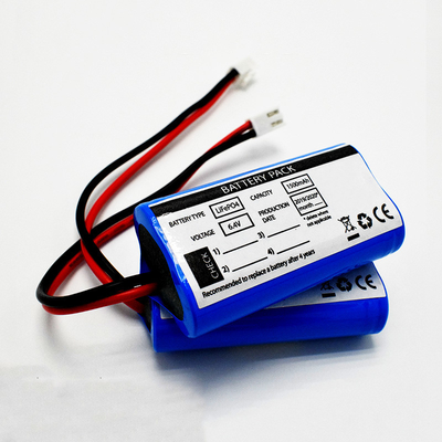 OEM 9.6Wh LiFePO4 18650*2 Células 1.5Ah 6.4V Baterías de calidad