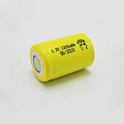 célula de batería de níquel-cadmio 1200mAh 1,2 V para el alumbrado de seguridad