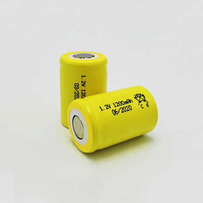 célula de batería de níquel-cadmio 1200mAh 1,2 V para el alumbrado de seguridad