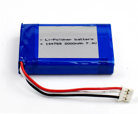 Polímero de litio 7,4 V Li Ion Battery 144765 células de 75g 2000mAh