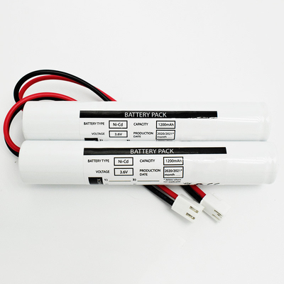 NiCd Sc1200mah tipo del palillo de la batería de 3,6 voltios para el alumbrado de seguridad