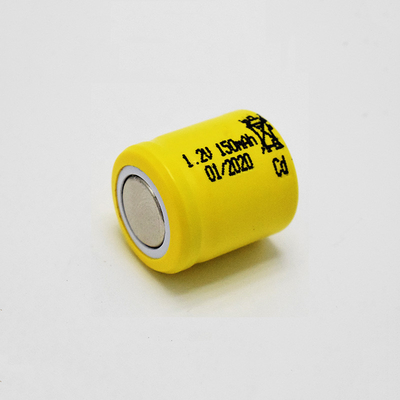 1,2 célula recargable del alumbrado de seguridad de la batería del Cd del Ni de V 150mAh