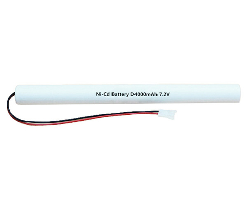 Baterías de la luz de la salida de emergencia de Rechargable NiCd 7,2 V D4000mAh