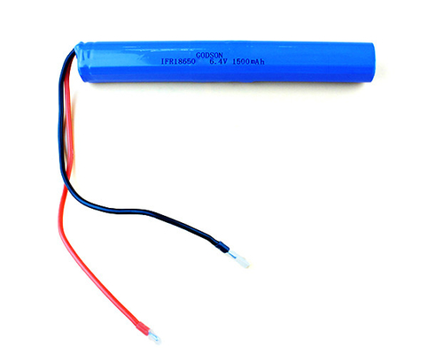 Batería 6.4V recargable 1500MAh del fosfato del hierro del litio 18650