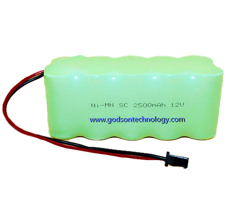 SC recargable 2500mAh de la batería 12V de NiMH de las baterías de la luz de la salida de emergencia