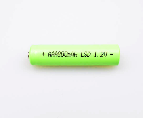 Célula de batería del Ni Mh del AAA 800mAh 1.2V para los alumbrados de seguridad