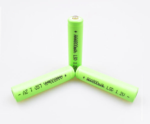 Célula de batería del Ni Mh del AAA 800mAh 1.2V para los alumbrados de seguridad