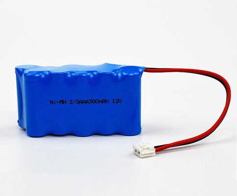 Batería de salida de emergencia de alta temperatura Ni-MH 2/3AAA 300mAh 12V