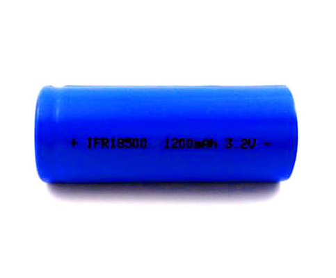Las células cilíndricas LiFePO4 salen la batería ligera 18500 3.2V 1200mAh