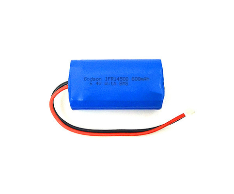 OEM Lifepo4 Li Ion Battery de la manga del encogimiento 14500 6.4V 600mAh