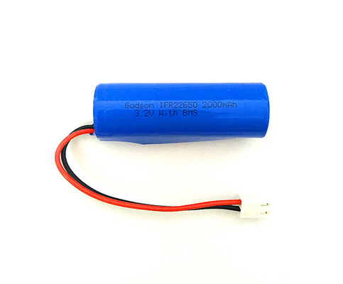 Baterías recargables de la batería 3,2 V IFR22650 2000mAh de la muestra de la salida de emergencia LiFePO4