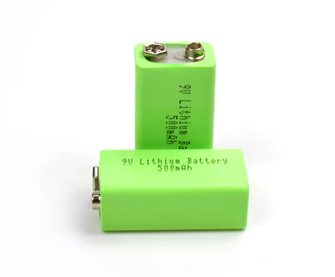 Batería de litio de la luz de emergencia del hierro del litio 500mAh 9V con el USB