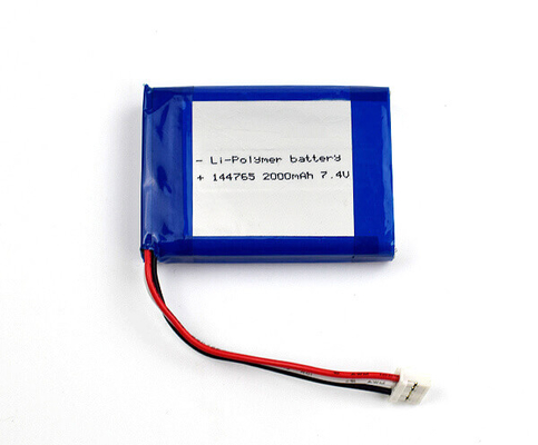 Batería 144765 2000mAh 7.4V del polímero de litio para el alumbrado de seguridad