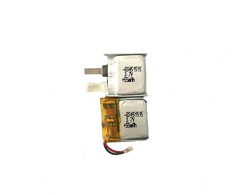 Batería 55mAh de 451515 polímeros de litio 3,7 voltios con buena seguridad