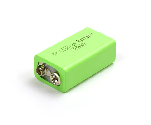 Temperatura de la batería de litio del alumbrado de seguridad 9V 250mAh baja con el USB
