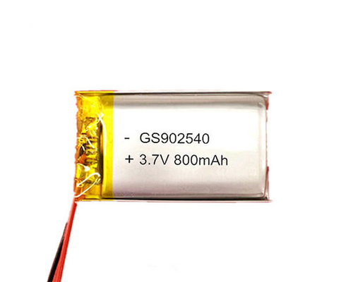La batería 902540 800mAh 3.7V del polímero de litio solicita la iluminación