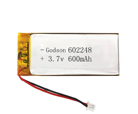 batería 602248 del polímero de litio 600mAh 3,7 carga sólida de la forma 1C de V