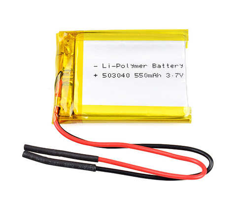 12.5g litio Ion Battery 3,7 dispositivos de V 550mAh Li Polymer Cell For Mobile