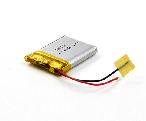 célula de la batería 380mAh del polímero de litio 3.7V para los alumbrados de seguridad