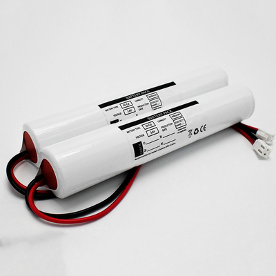 el paquete de la energía de la batería 3.6V del Cd del Ni de la luz de emergencia 4000mAh de alta temperatura resiste