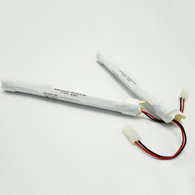 batería NiCd 6V del Cd del Ni de la luz de emergencia 1800mAh con los casquillos de extremo
