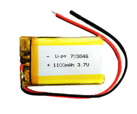 703048 litio Ion Battery Emergency Light 1100mAh 3,7 V 33g