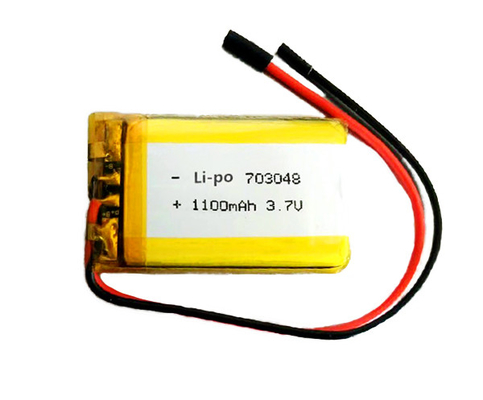 703048 litio Ion Battery Emergency Light 1100mAh 3,7 V 33g