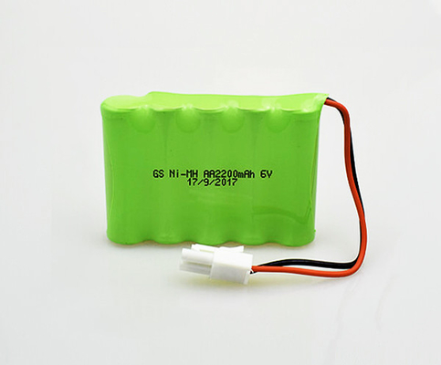 Temperatura alta del AA 2200mAh 6V de la batería de la muestra de la salida de emergencia de NiMH