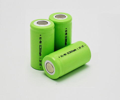 Células del HT de la batería SC3000mAh 1.2V de la luz de la salida del Ni Mh 4 años de vida