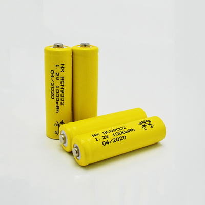 NiCd 1,2 chaqueta de encargo del OEM del AA 1000mAh de la batería recargable de voltio