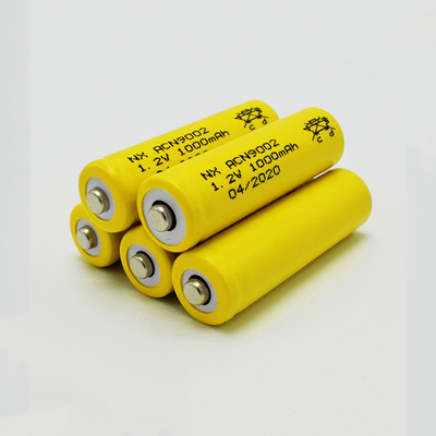NiCd 1,2 chaqueta de encargo del OEM del AA 1000mAh de la batería recargable de voltio