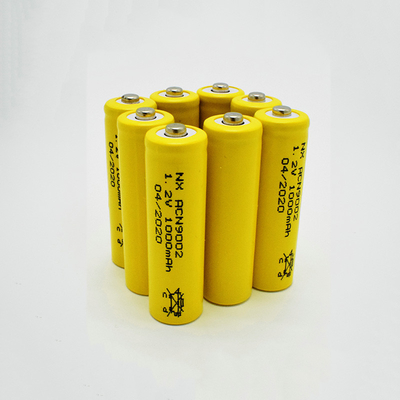Tipo recargable del palillo de las pilas de batería amarillas AA1000mAh del PVC 1,2 V Nicd