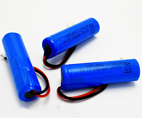 batería de litio de 750mAh 3.7V ICR14500 inodora con la chaqueta de PVC