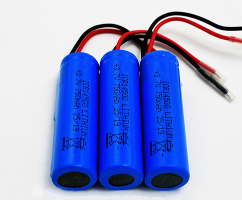 batería de litio de 750mAh 3.7V ICR14500 inodora con la chaqueta de PVC