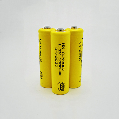 La batería recargable del Cd del Ni de 1,2 V contaba con vida 5 años de AA1000mAh de tipo del palillo