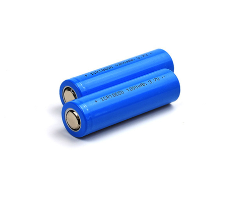 Célula recargable de la batería ICR18650 de la ión de litio 1200mAh 3,7 V