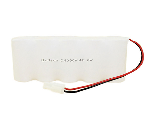 6,0 batería recargable níquel- D4000mAh de V batería de la luz de la salida de 6 voltios