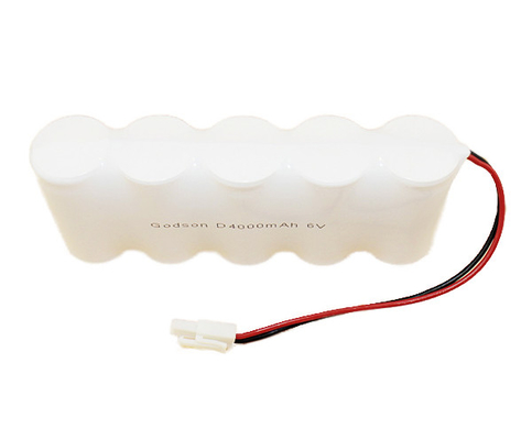 6,0 batería recargable níquel- D4000mAh de V batería de la luz de la salida de 6 voltios