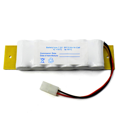 Baterías NiCd 1800mAh recargable 7.2V de la luz de la salida de socorro del tablero de la muestra
