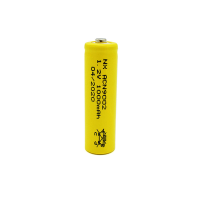 Tipo recargable del palillo de las pilas de batería amarillas AA1000mAh del PVC 1,2 V Nicd