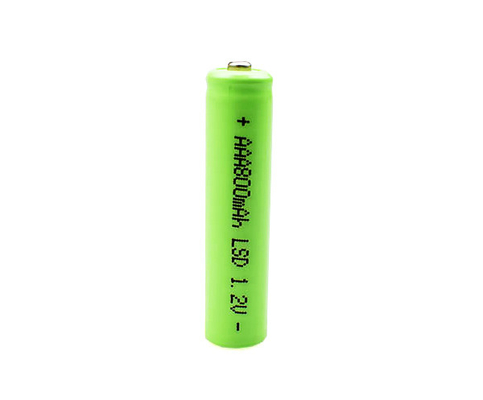 Célula de batería del Ni Mh del AAA 800mAh 1.2V para los alumbrados de seguridad